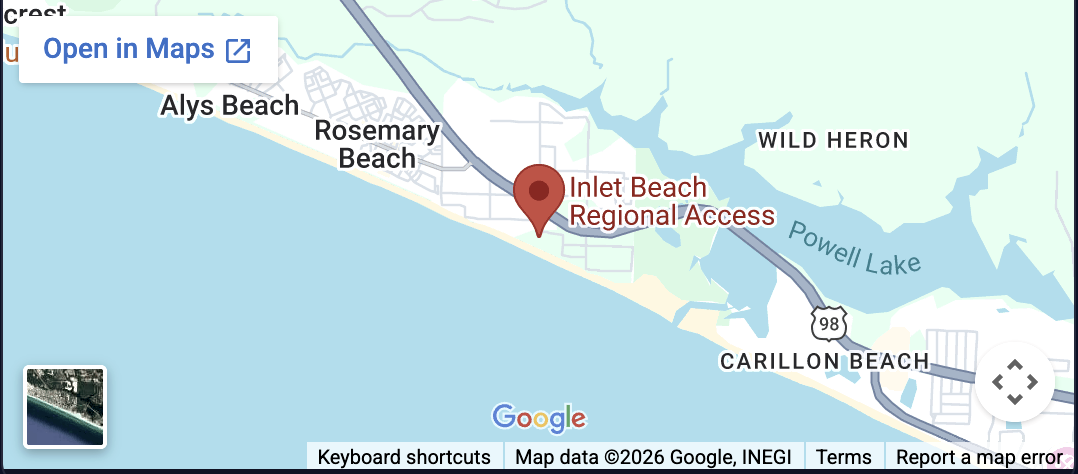 Map screenshot for Inlet Beach public night area